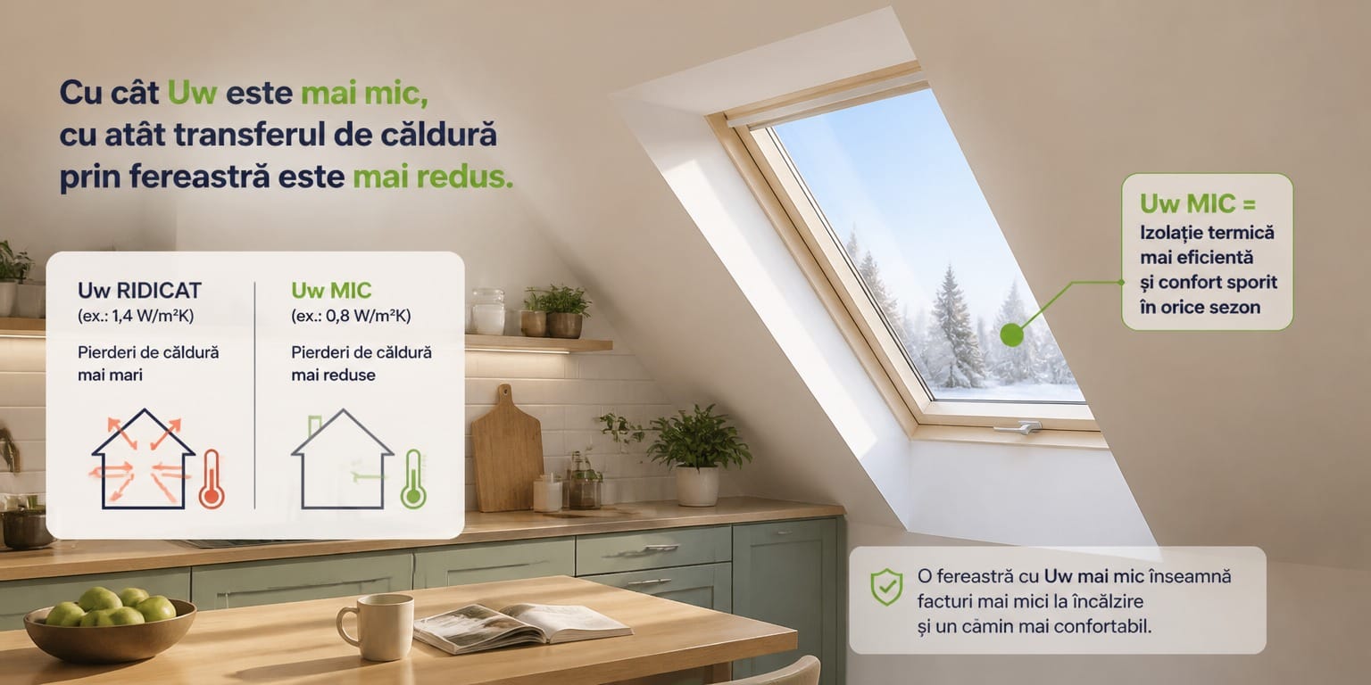 Geamuri mansarda cu garantie pana la 20 de ani: VELUX, DEPOSKY sau DAKEA? 18 Geamuri mansarda: comparatie coeficient termic Uw